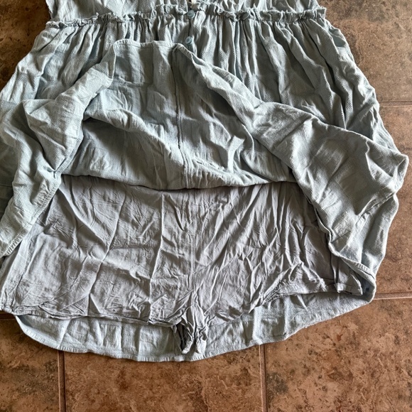 Sage Blue Mustard Seed Mini Dress with Shorts size M - Picture 5 of 5